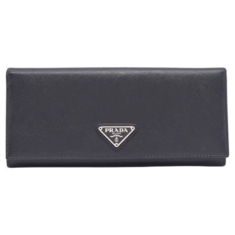 prada continental wallet celes|Black Saffiano leather continental wallet .